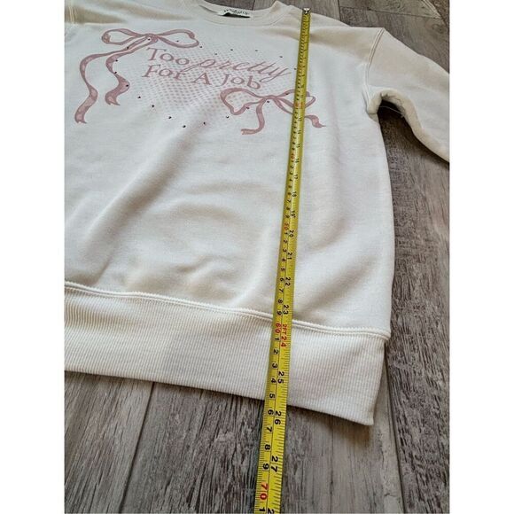Wound Up Too Pretty For A Job sweatshirt size S - Picture 8 of 8